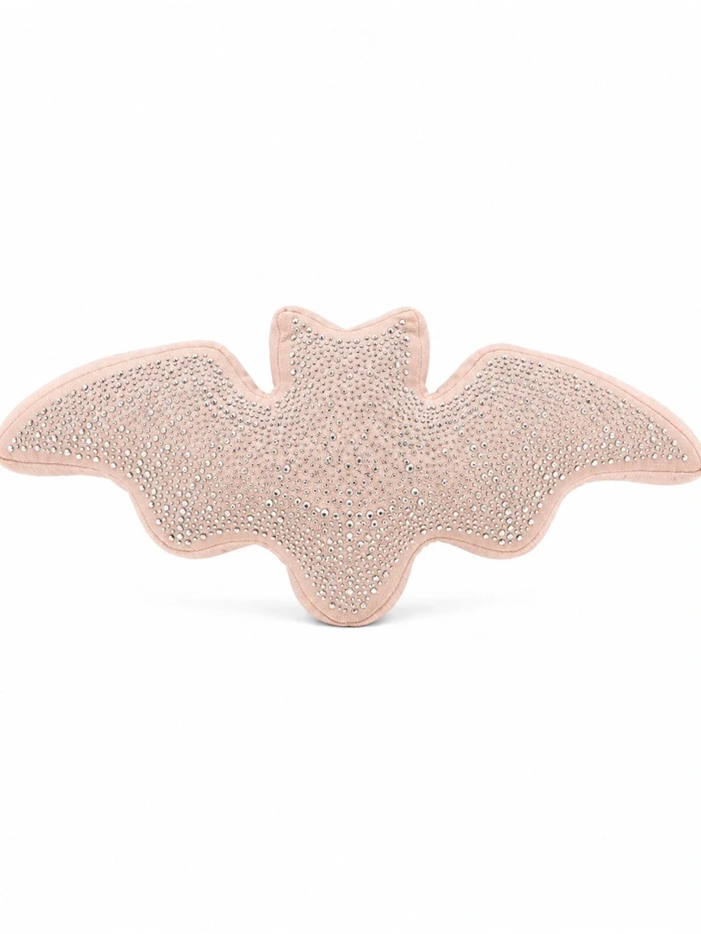 New! Pink Rhinestone Bat Shaped Halloween Pillow 2026
